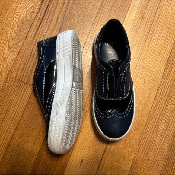 Fendi Kids Dark Blue and Black Sneakers - Picture 7 of 7